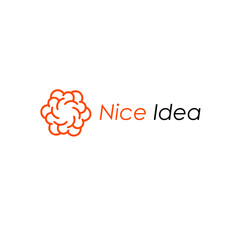 nice idea. minimalistic design logo vector