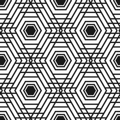 Vector seamless pattern. Abstract geometric hexagonal graphic design pattern. Repeating abstract seamless texture.
