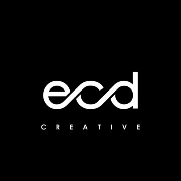 ECD Letter Initial Logo Design Template Vector Illustration