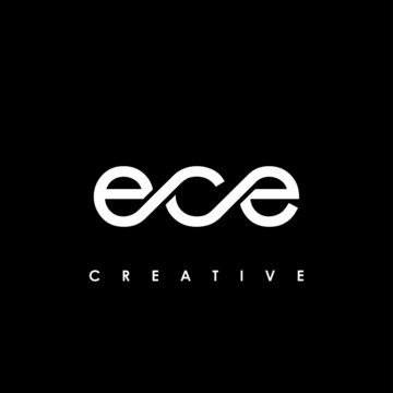 ECE Letter Initial Logo Design Template Vector Illustration
