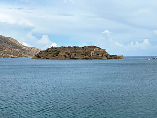 Famous Spinalonga island, Crete