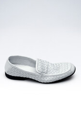 Elegant footwear personal accessory for men studio shoot