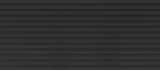 Obraz premium Panorama of Black Corrugated metal background and texture surface or galvanize steel