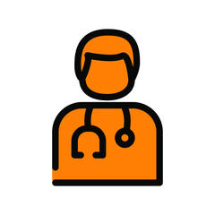 Illustration Vector graphic of doctor icon