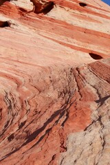 Stripe sandstone at Fire Wave in Valley of Fire State Park, Nevada, USA
