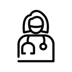 Illustration Vector graphic of doctor icon