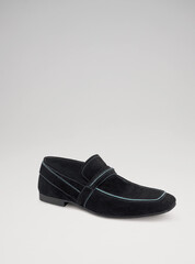 Elegant footwear personal accessory for men studio shoot