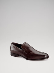 Elegant footwear personal accessory for men studio shoot