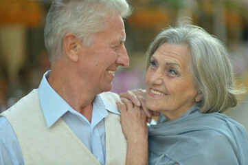 beautiful caucasian senior couple