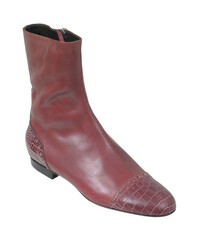 Elegant footwear personal accessory for men studio shoot