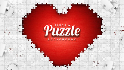 Love Symbol Jigsaw Puzzle Background