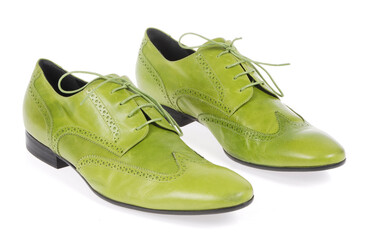 Elegant footwear personal accessory for men studio shoot