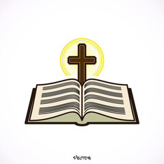 Bible holy book  icon for websites