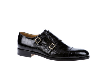 Elegant footwear personal accessory for men studio shoot