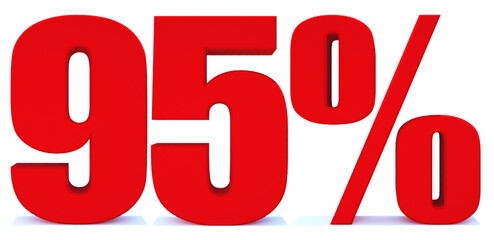 95 Percent off 3d Sign on White Background, Special Offer 95% Discount Tag, Sale Up to 95 Percent Off,big offer, Sale, Special Offer Label, Sticker, Tag, Banner, Advertising, offer Icon