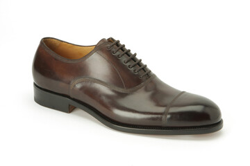 Elegant footwear personal accessory for men studio shoot