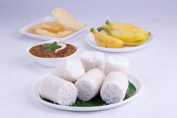Puttu_white plate_white BG