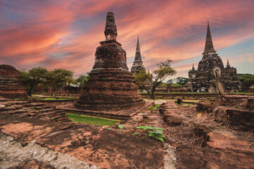 Wat Phra Si Sanphet, Ayutthaya historical park, Ayutthaya,Thailand