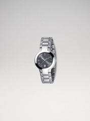 Luxury women wristwatch isolated, studio shoot.