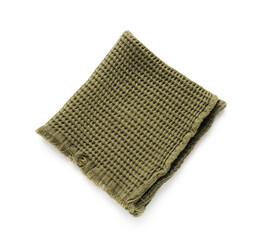 Clean napkin on white background