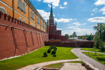Obraz premium Moscow Kremlin. View of the Kremlin from the Alexander Garden. Russia. Moscow.