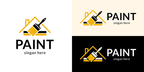 Creative paint brush logo