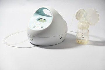 Close-up photo of the infant breast pump.