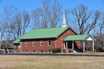 Obraz premium church with a green roof