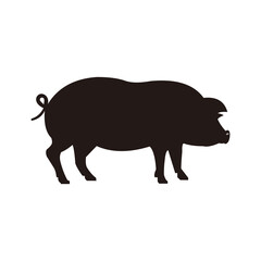 Pig icon vector illustration symbol