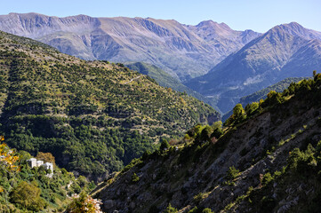 Landscape at the Tzoumerka Mountains in Epirus, Greece