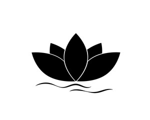 Lotus (flower) icon. Vector