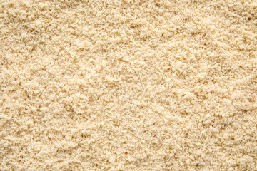 Almond flour as background, closeup
