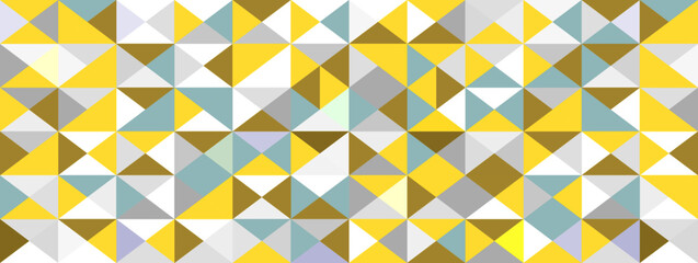 Abstract geometric background. Triangles pattern vector. Seamless colorful retro design. Creative vintage mosaic texture. Triangular background design