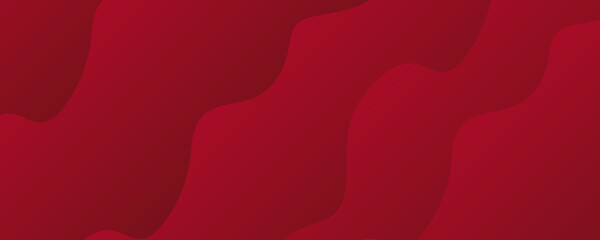 Vector abstract 3d background - modern concept of red paper art style, banner. 