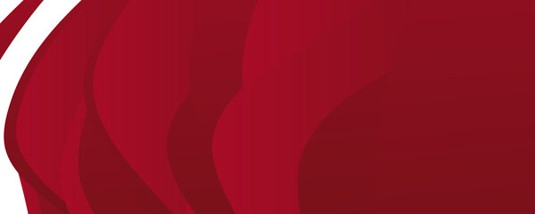 Vector abstract 3d background - modern concept of red paper art style, banner. 