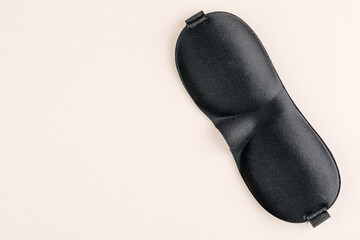 Sleep mask isolated on a gray colorful background