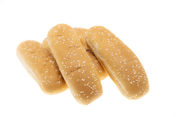 hot dog bun isolated