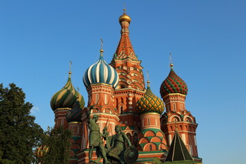 St. Basil's Cathedral and blue sky