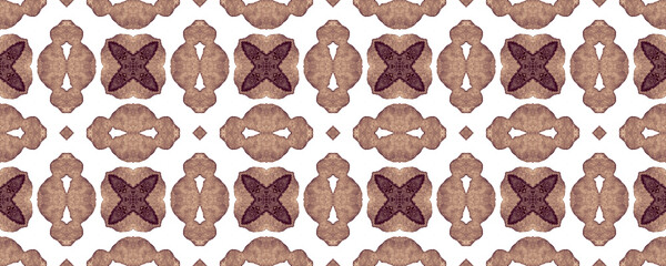 Monochrome Seamless Lattice Structure. Sepia