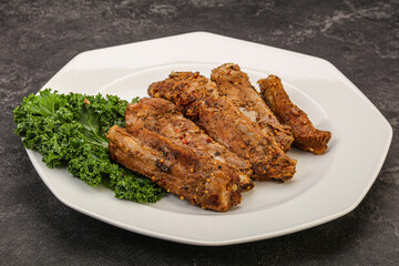 Stewed pork ribs with spices