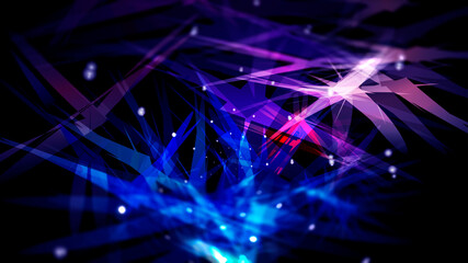 Abstract design and illustration of colorful and dynamic shape and light.
