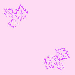 Pink frame leaf leaves vector pink