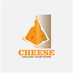 cheese design logo vector. cheese illustration food design vector