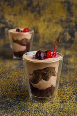 Schwarzwälder Kirschtorte - Black Forest cherry gateau cake