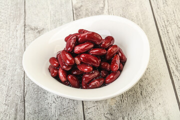 Canned red Kidney in the bowl