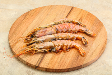 Tasty big Langoustine over the board
