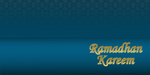 ramadhan kareem background blue