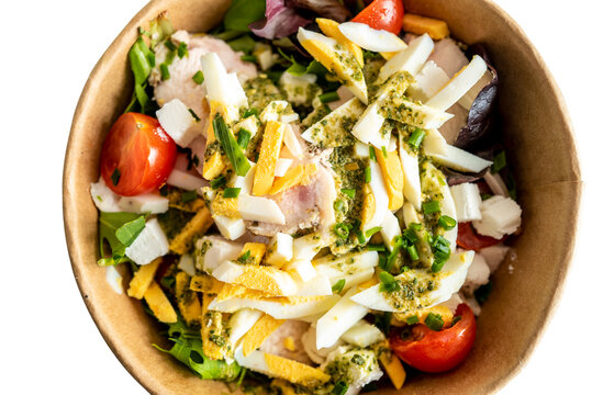 salade compos&eacute;e,tomates oeuf fromage jambon