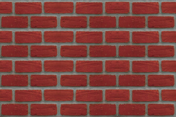Red brick wall pattern seamless background.