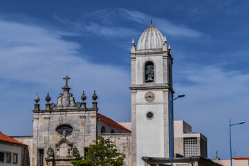 Fototapeta na wymiar The Cathedral of Aveiro or Church of St. Dominic (Igreja de Sao Domingos, founded in 1423) - Roman Catholic cathedral in Aveiro, Portugal.